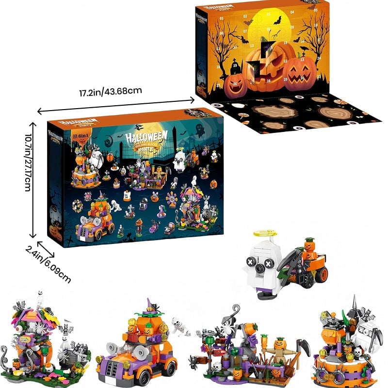 Halloween-byggklossar, blindlåda