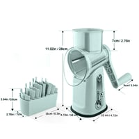 5 in 1 Vegetable Cutter Slicer, Rotary Cheese Grater