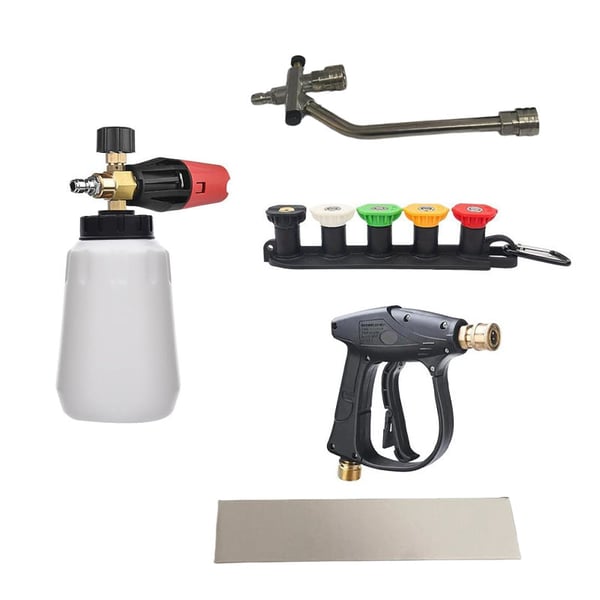 Ensemble de pulvérisateur d'eau et de mousse haute pression pour voiture