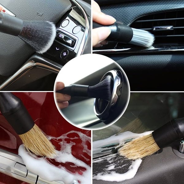 4-Piece Car Interior Cleaning Brush Set