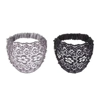 Plum Blossom Beaded Wide Headband