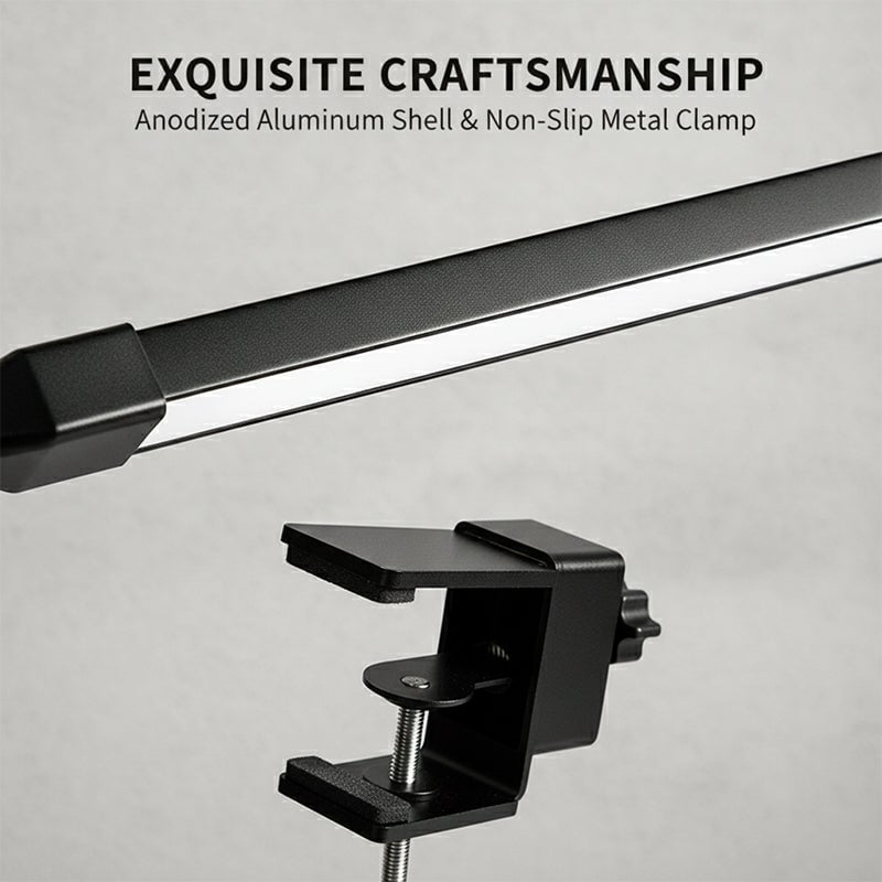 Clip-on desk lamp
