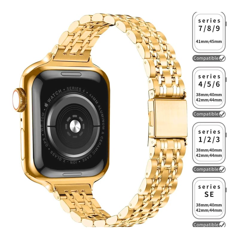 ​​iWatch Butterfly Clasp Metal Case Band