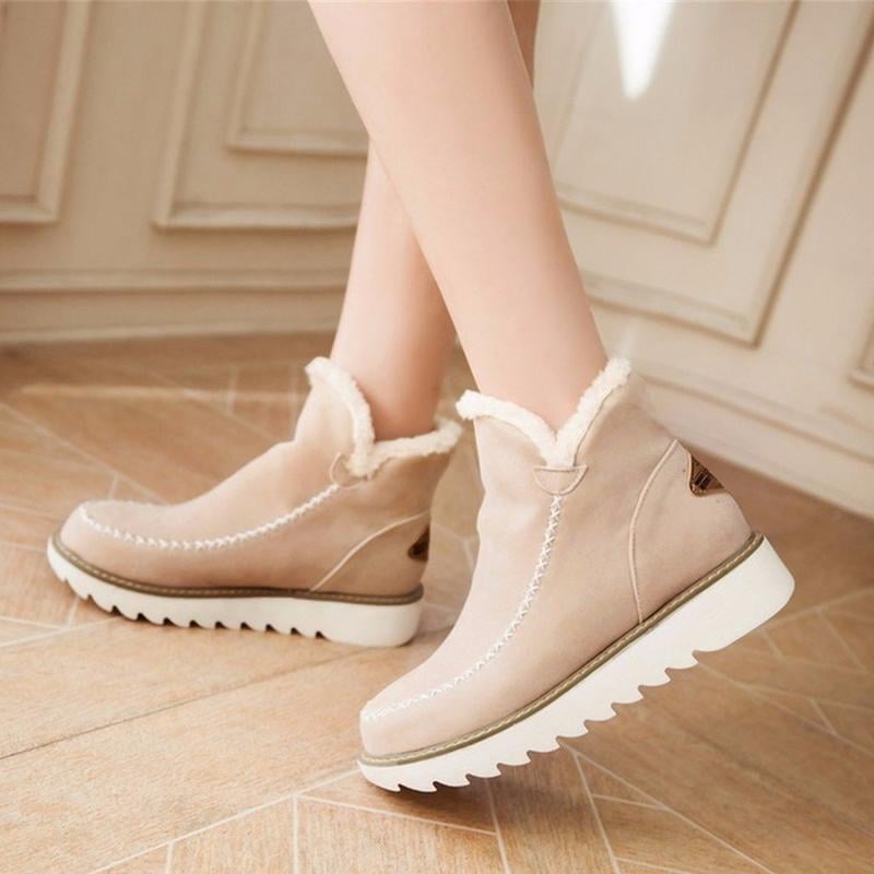 Bottes de Neige à Cheville à Plateforme