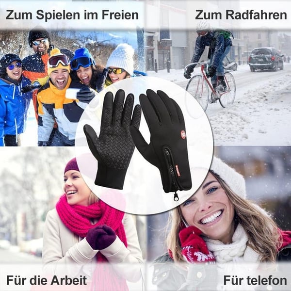 Winterhandschuhe – winddicht, wasserdicht, rutschfest & touchscreen-fähig (mit optionaler USB-Heizfunktion)