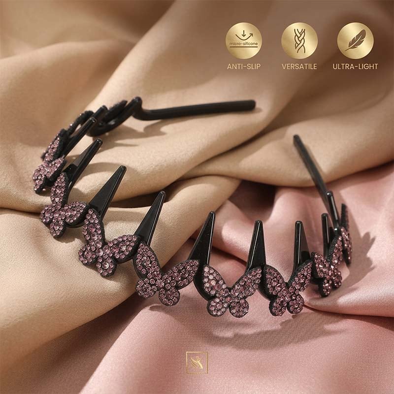 Crystal butterfly headband