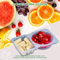 Snackbehälter mit Doppelfach und Deckel