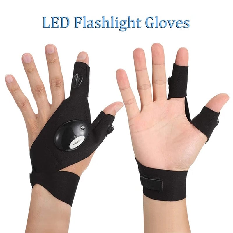 LED Flashlight Waterproof Gloves