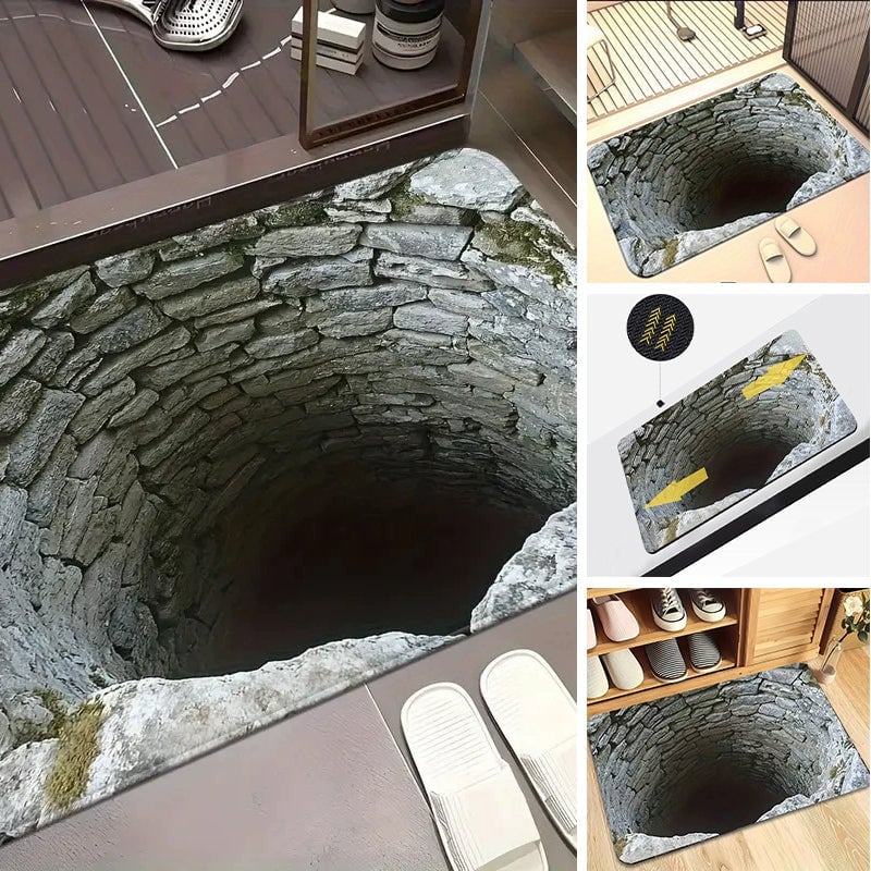3D-Optische Illusions-Anti-Rutsch-Fußmatte