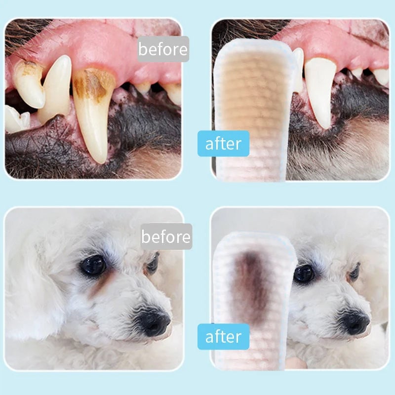 Pet Teeth Cleaning Finger Wipes(50 pieces)