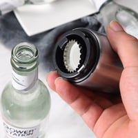 Automatischer Edelstahl-Flaschenöffner mit Druckmechanismus