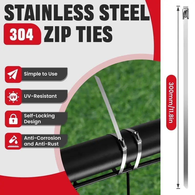 Heavy Duty Stainless Steel Tie Gun Kit