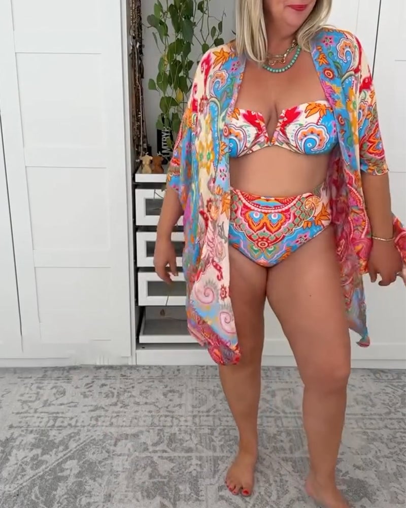 Three-Piece Holiday Swimsuit