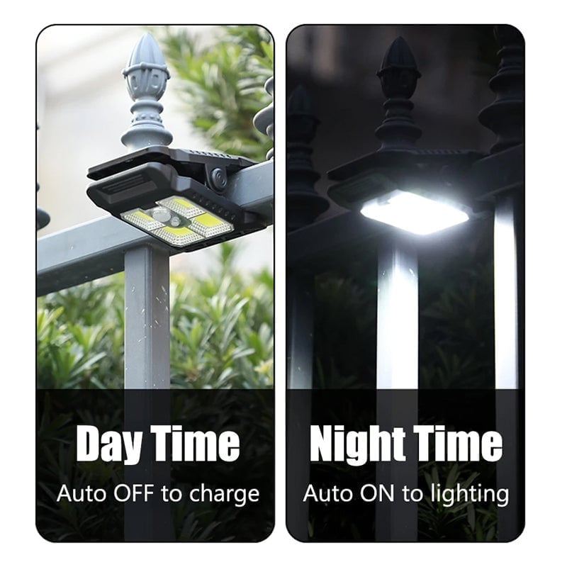 USB & Solar Powered Motion Sensor Clip Lights