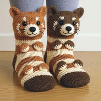3D Knitted Animal Socks