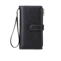 RFID Tri-fold Large Capacity Long Wallet