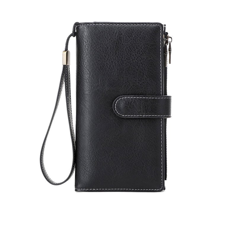 RFID Tri-fold Large Capacity Long Wallet