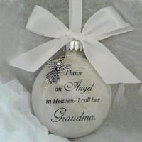 Engel in de hemel herdenkingsornament