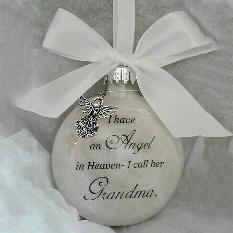 Engel in de hemel herdenkingsornament