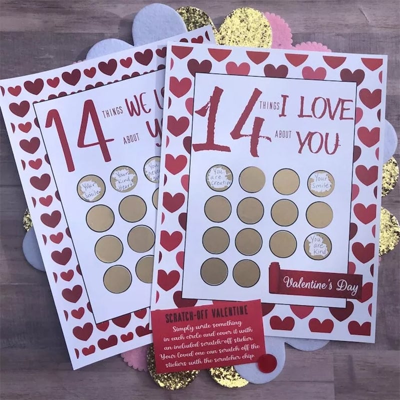 Valentine Scratch Off Print