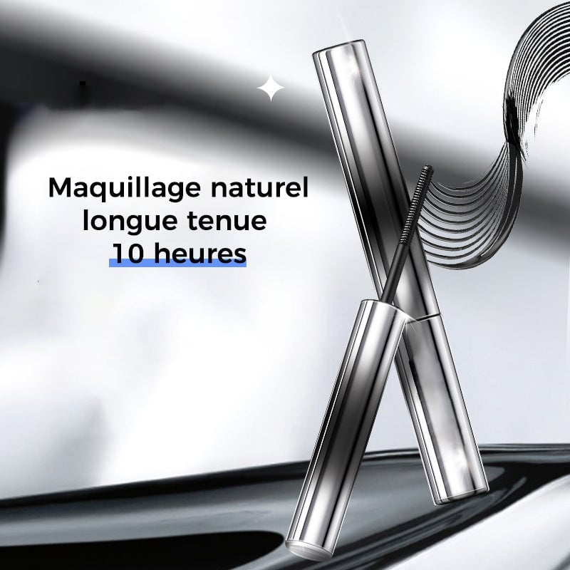 Mascara en bouteille métallique imperméable et anti-taches