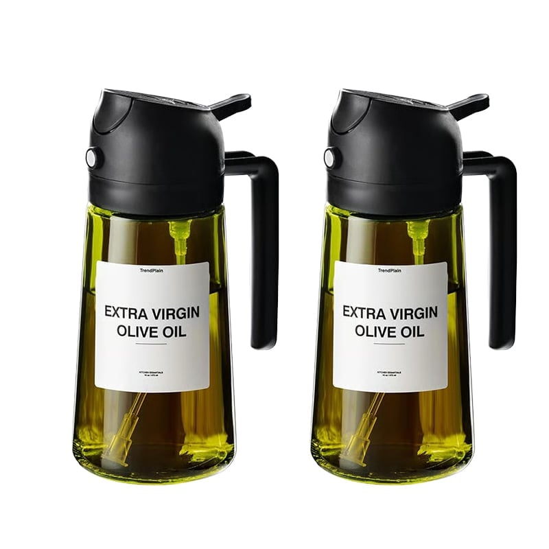 2 in 1 Glass Oil Sprayer & Dispenser