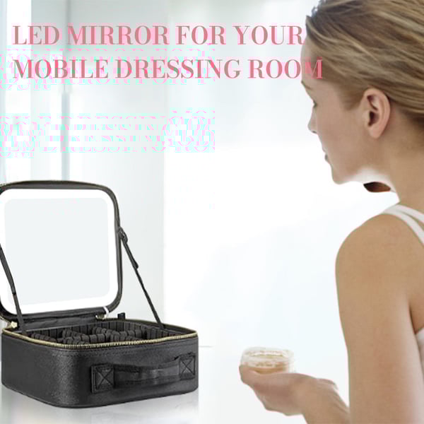 LED Light Portable Makeup Bag