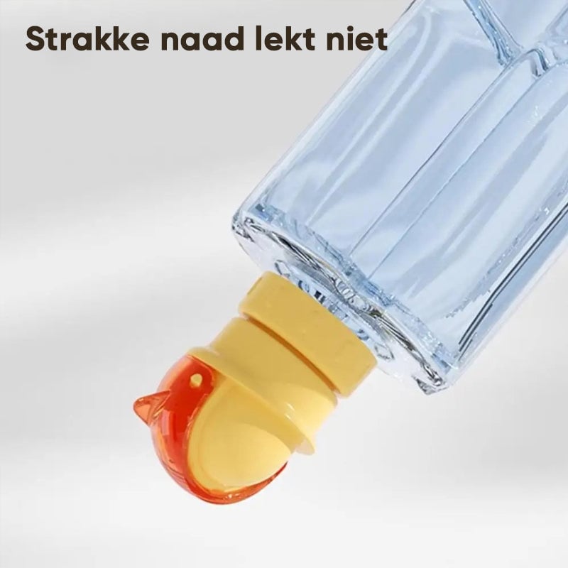 Herbruikbare kinderdrank-waterfles met rietje