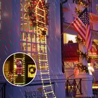 Weihnachtsleiter-Dekolichter mit Weihnachtsmann