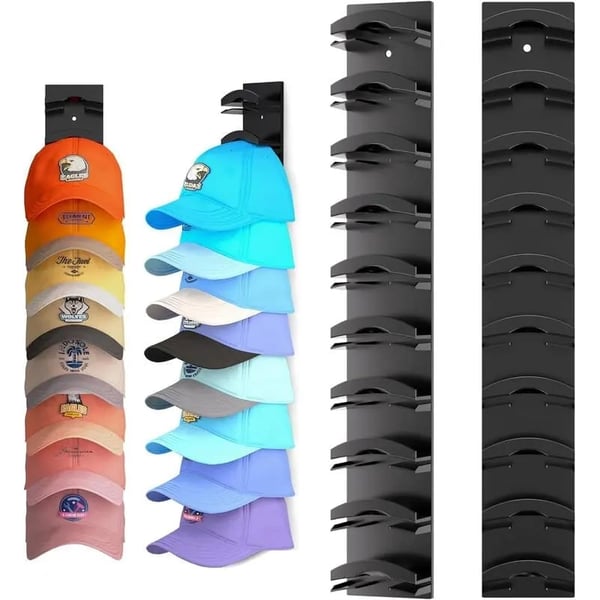 Punch-Free Baseball Cap Storage Rack