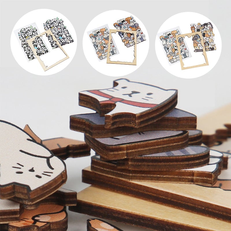 Tier-Stapelspiel Holzpuzzle Lernspielzeug Set