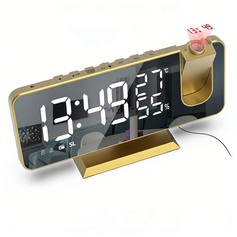 Aless™ Temperature & Humidity Multifunctional Radio Projection Alarm Clock