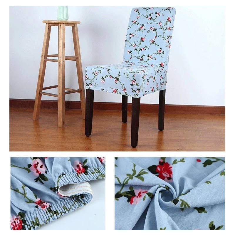 Printed stretch chair cover