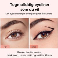 Roterende eyeliner-stempelpenn med dobbelt-hode design