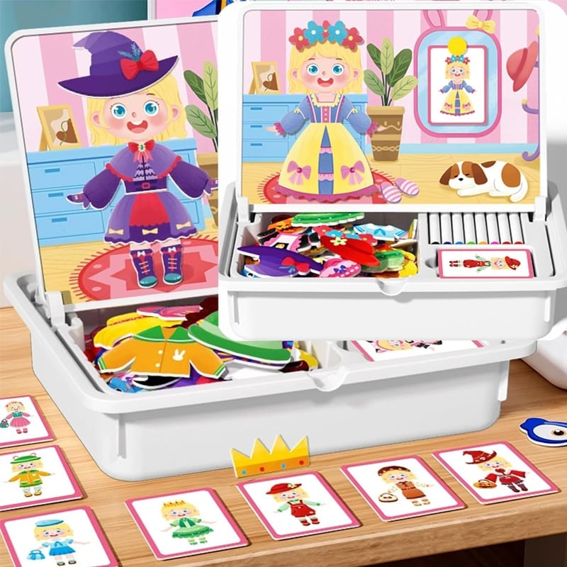 Magnetic Puzzle Learning Building Block Toys