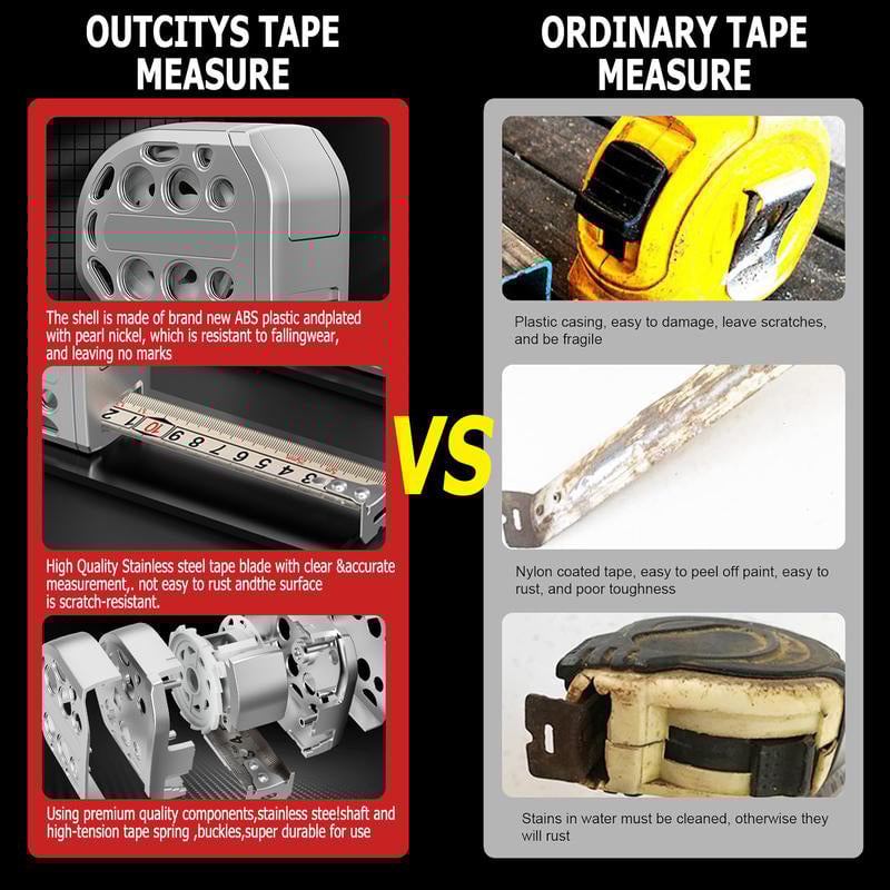 Stainless Steel Retractable Waterproof Measuring Ruler