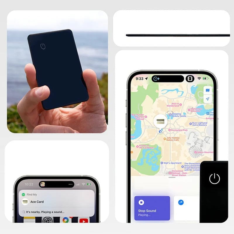 Ultraschlanke Globale Tracker-Karte