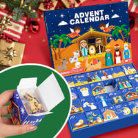 2025 Nativity Advent Calendar – 24-Day Building Block Set Christmas Countdown Gift