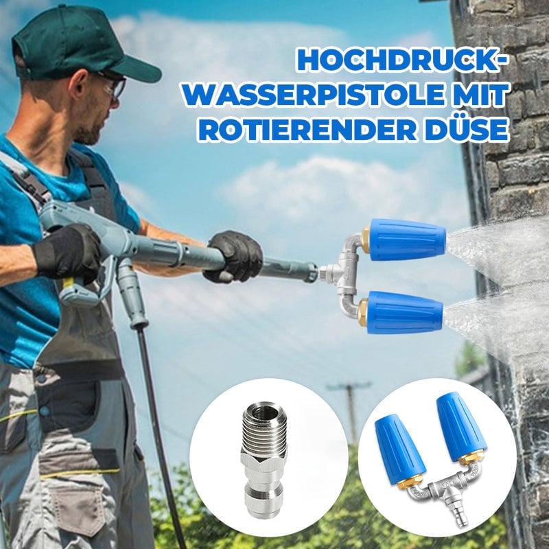Hochdruck-Wasserpistole mit rotierender Düse