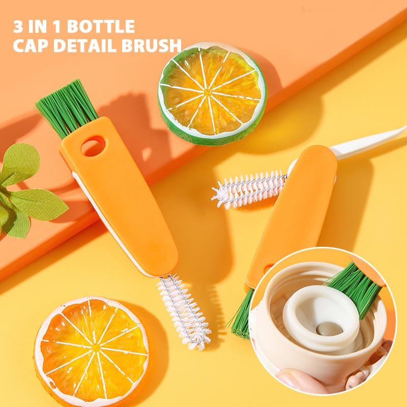 3 in 1 Cup Lid Cleaning Brush