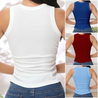 Summer Slim-Fit Ribbed Tank