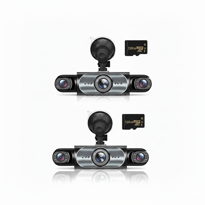 Four-record monitoring driving recorder