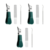 Three Sets Of Eagle Beak Beveled Nail Clippers