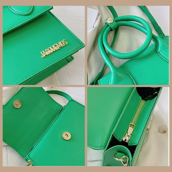Solid Color Flap Square Bag