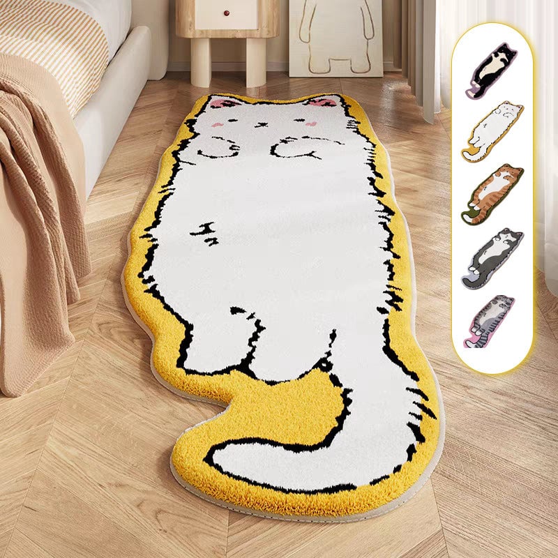 Cute Cartoon Cat Tufted Rug