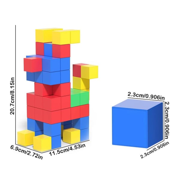 Magnetic Blocks Set for Toddlers & Kids
