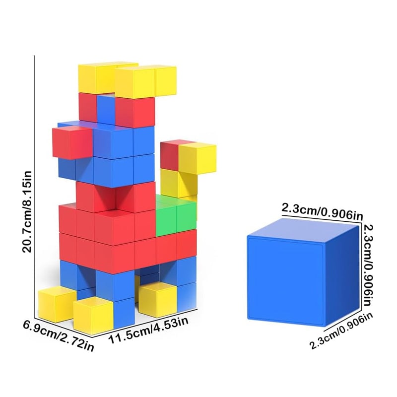 Magnetic Blocks Set for Toddlers & Kids