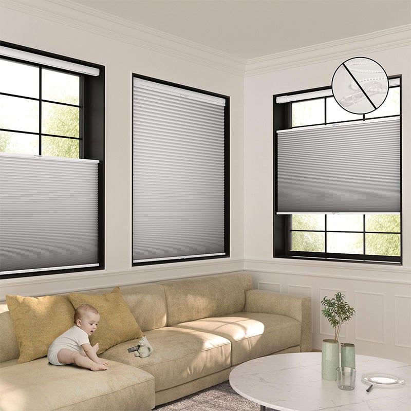 No Tools No Drill Vinyl Blinds