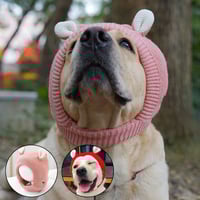 Dog Ear Muffs Noise-Protection Knitted Hat