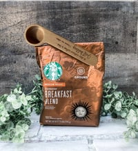 ☕Graverad kaffeskopa och påsklämma | Unik present till kaffeälskare🎁